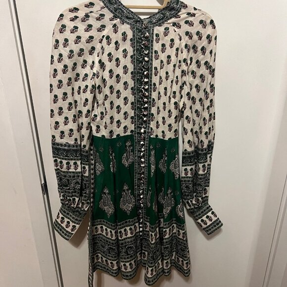Zimmermann Green Embroidery Mini Dress - Picture 7 of 9
